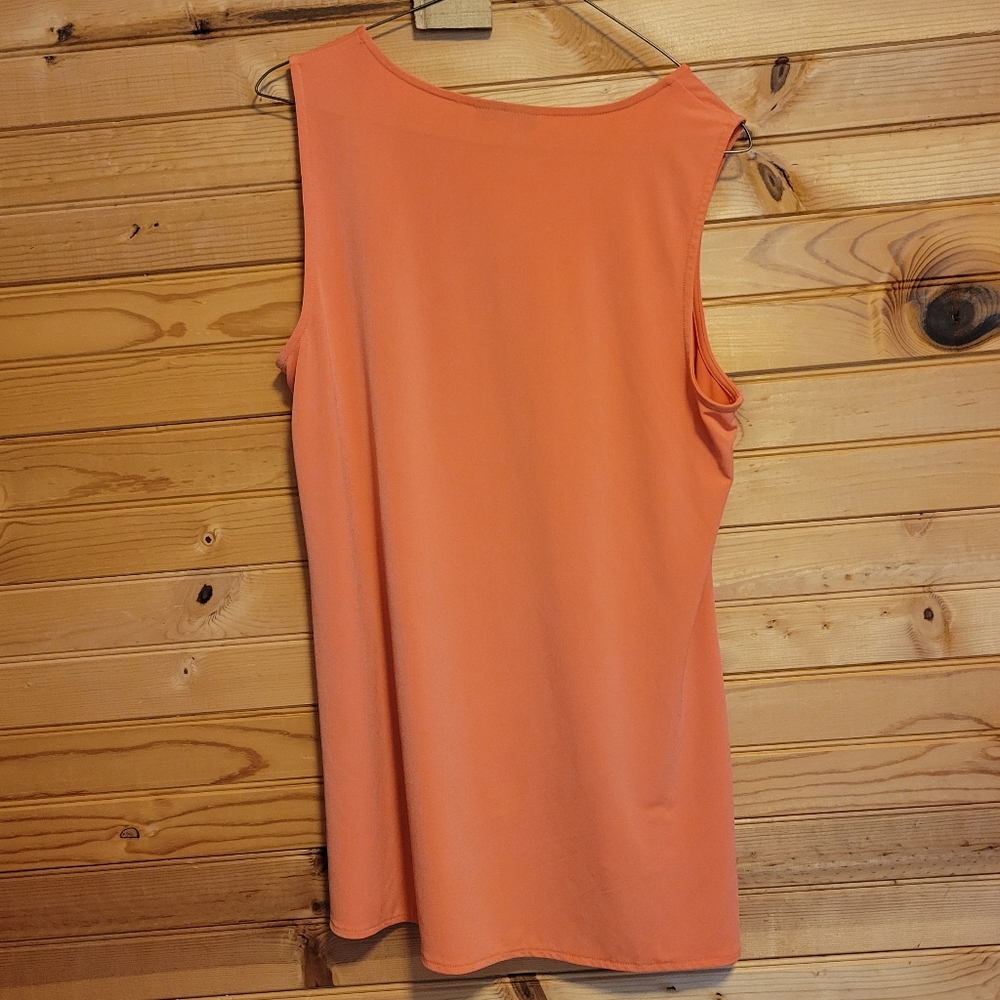 Alfani Petite Orange Sleeveless Blouse, Size: P/XL - Picture 9 of 10
